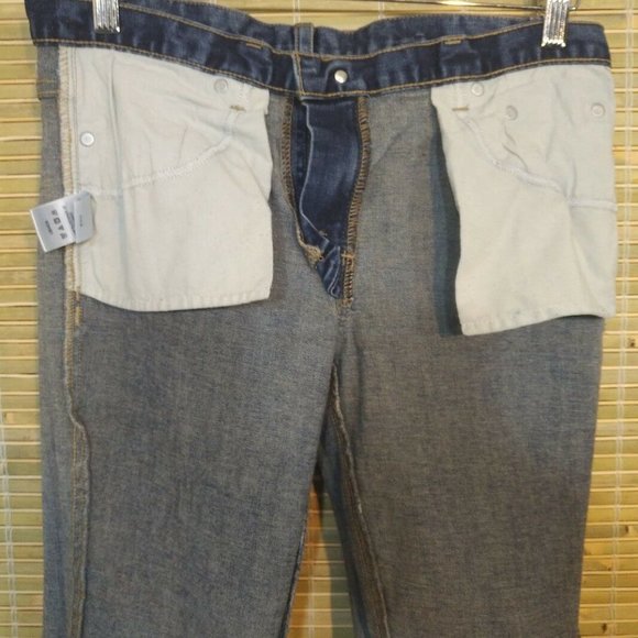 CALVIN KLEIN WOMEN'S DENIM BLUE JEANS FLARE SIZE 8 - Picture 6 of 7